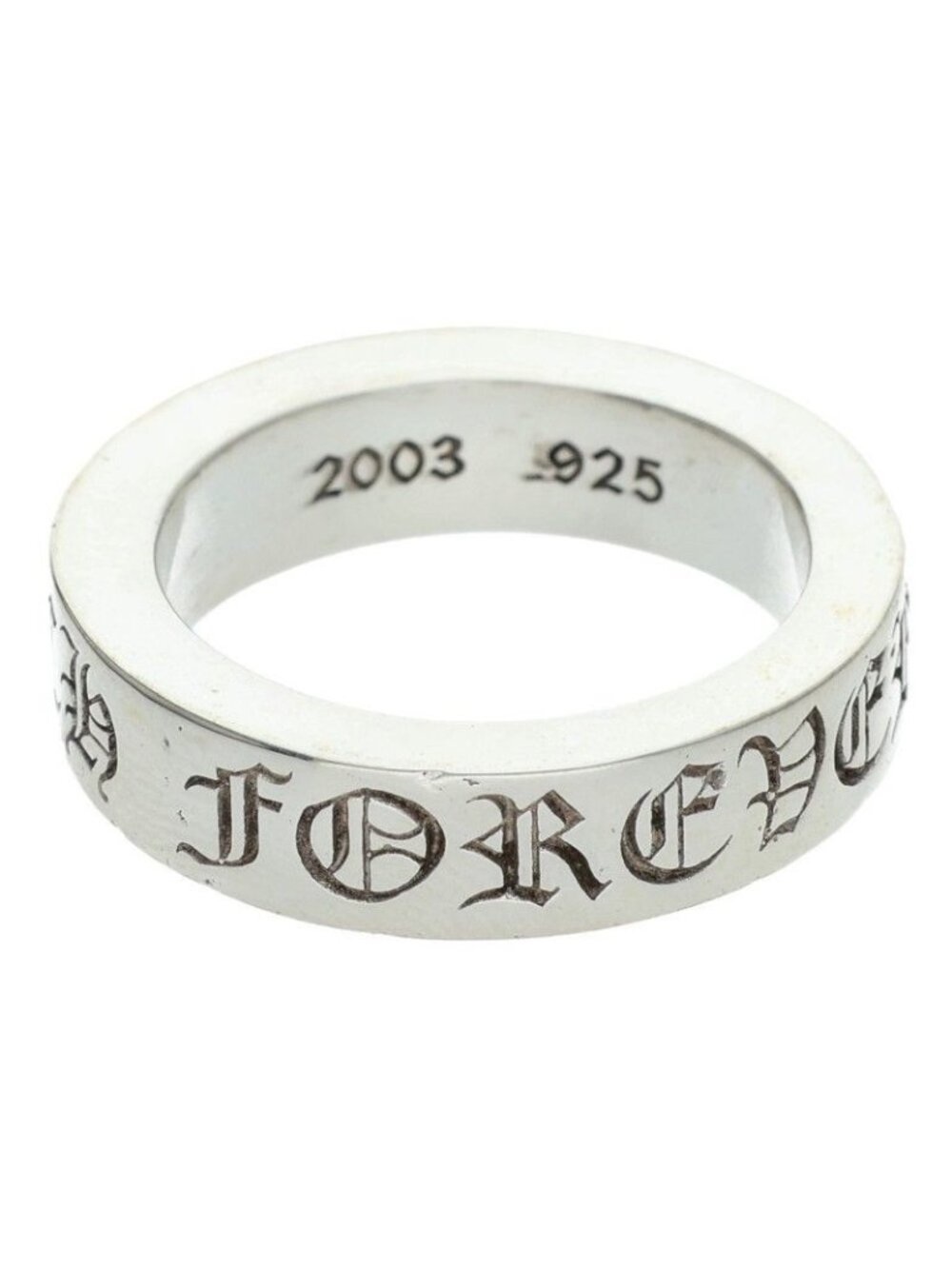 Chrome Hearts Spacer Forever Silver Ring
